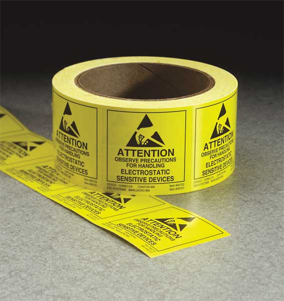 ESD Susceptibility Label, 2 In. H, PK500