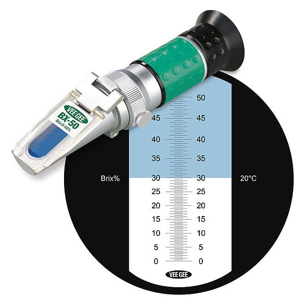 Refractometer, Brix, 0 to 50 Perc