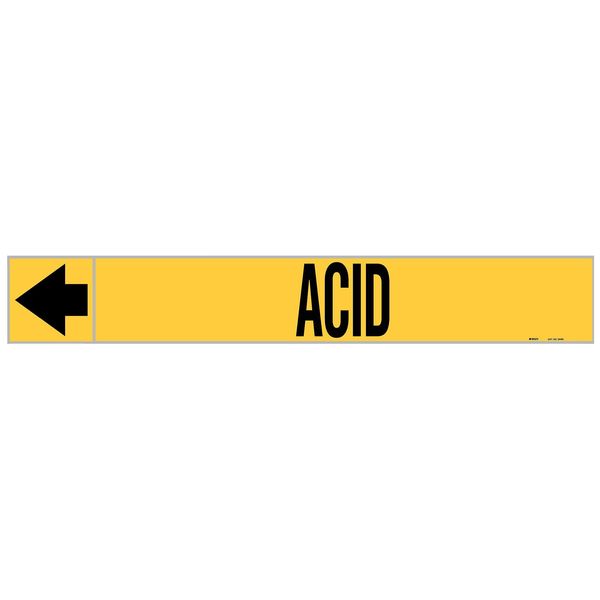 Pipe Marker, Acid, 1 In.H