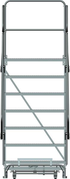 Roll Work Platform, Steel, Single, 70 In.H
