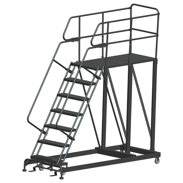 Roll Work Platform, Steel, Single, 70 In.H
