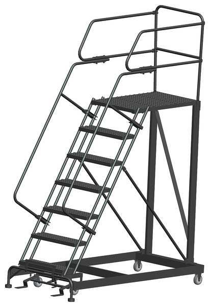 Roll Work Platform, Steel, Single, 70 In.H