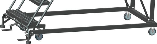 Roll Work Platform, Steel, Single, 70 In.H