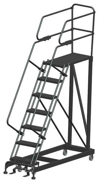 Roll Work Platform, Steel, Single, 70 In.H