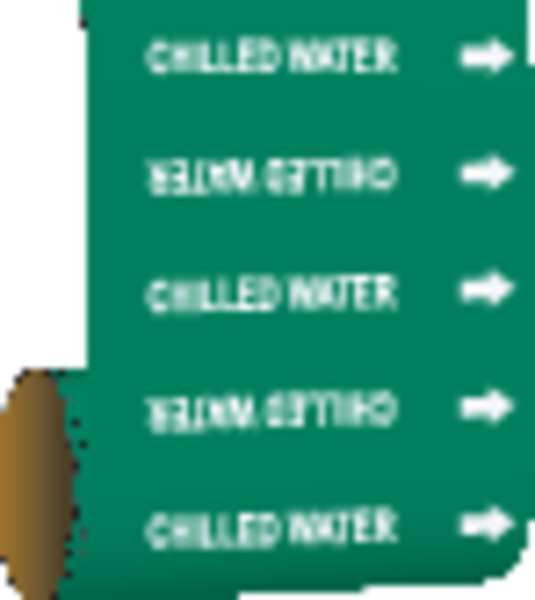 Pipe Marker, Chilled Water, Green, 41518