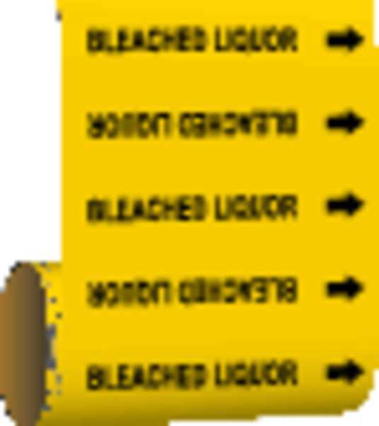Pipe Marker, Bleaced Liquor, Yel, 52641