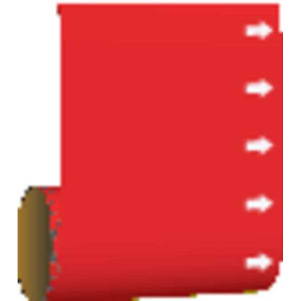 Pipe Marker, (Blank), Red, 41599