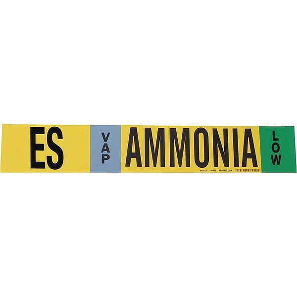 Ammonia Pipe Marker, ES, 8In and Above