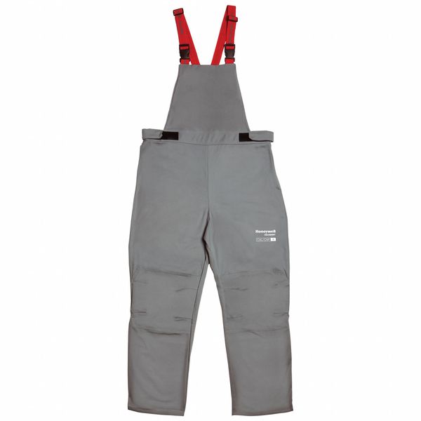 Bib Overalls, Color Gray/Red, Size 5XL