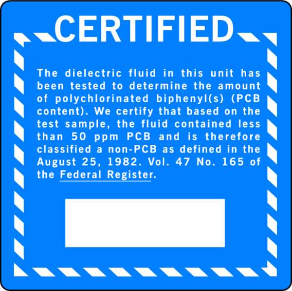 Chemical Label, 6 In. H, 6 In. W, PK100