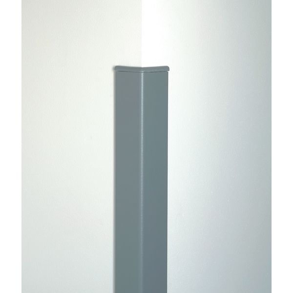 Corner Guard, Aluminum/Vinyl, Gray, 48