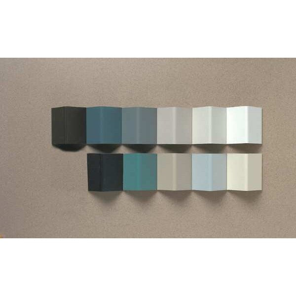 Corner Guard, Aluminum/Vinyl, Blue, 48
