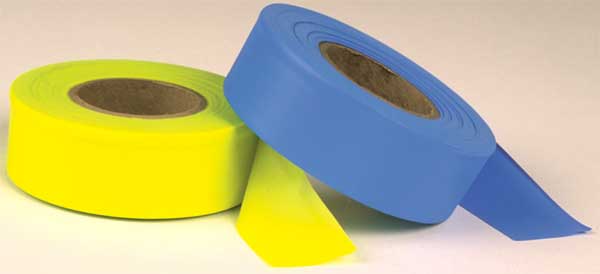 Taffeta Flagging Tape, Yellow Glo, 150 ft