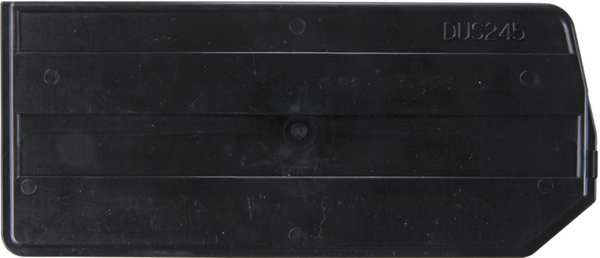 Plastic Divider, Black, 10 in L, 4 1/4 in W, 4 1/4 in H