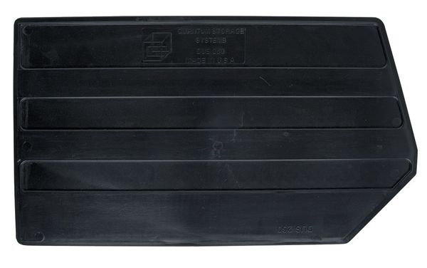 Plastic Divider, Black, 17 1/8 in L, 9 1/2 in W, 9 3/4 in H