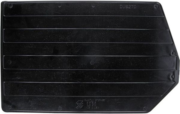 Plastic Divider, Black, 17 in L, 10 1/4 in W, 10 1/4 in H