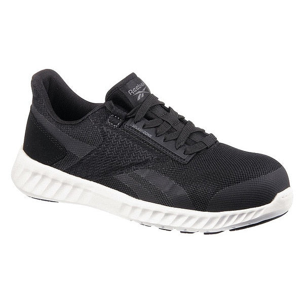 Size 5 1/2 Women's Athletic Work Shoe Composite Work Shoe, Black, White