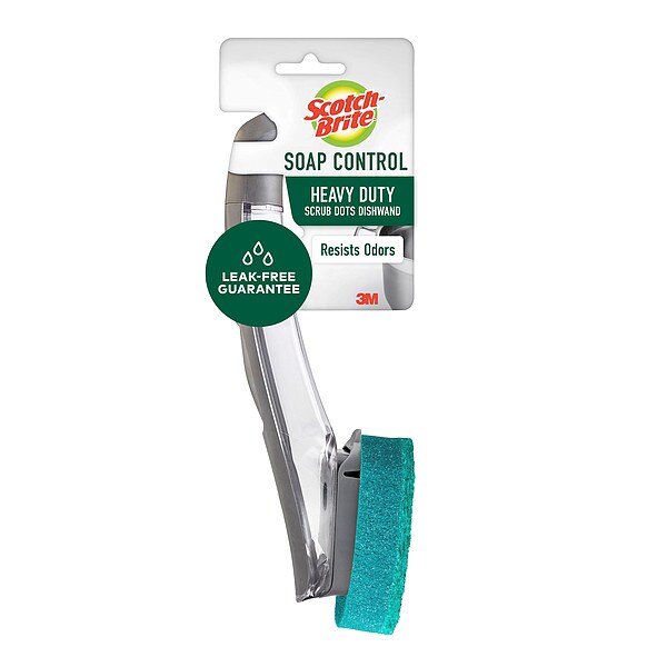 Heavy Duty Dish Wand, 11 1/4 in L, Green
