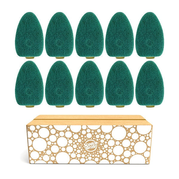 Dish Wand Refills, 7 1/4 in L, Green, PK10