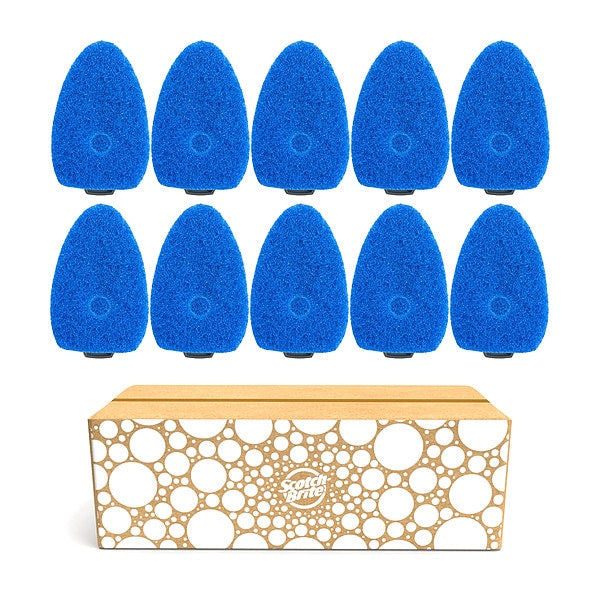 Dish Wand Refills, 7 1/4 in L, Blue, PK10