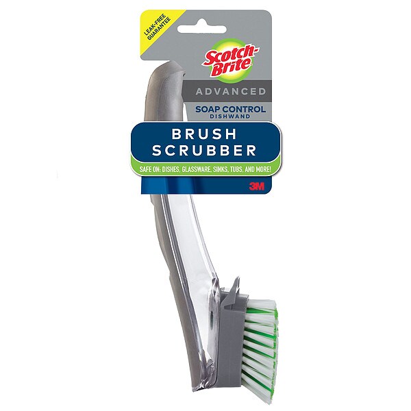 Dish Wand Scrubber, 12 in L, Multicolored