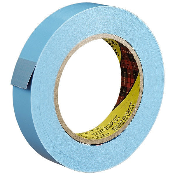 Filament Tape, 0.5 in, 180 ft L, Blue, PK72