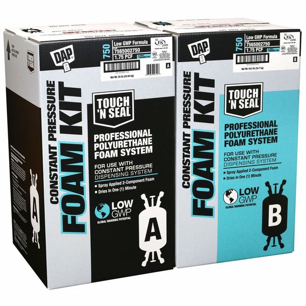 Insulating Spray Foam Sealant, Cylinder, Cream, 2 Component