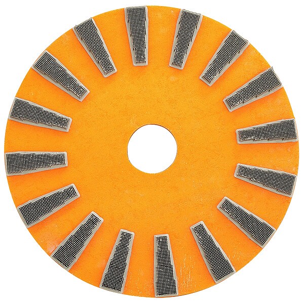 Diamond Floor Brush, Orange Bristle, PK2