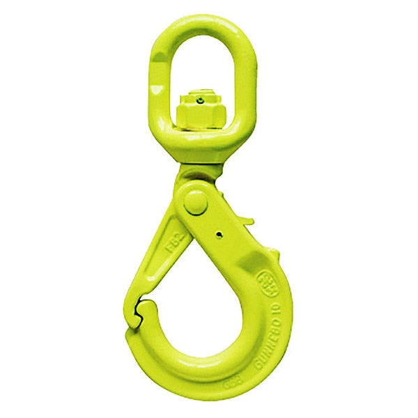 Swivel Hook, Chain Eye, Self Locking