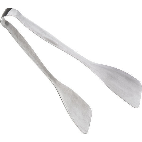 Flat Tongs, 9 1/4 in L, SS, Silver