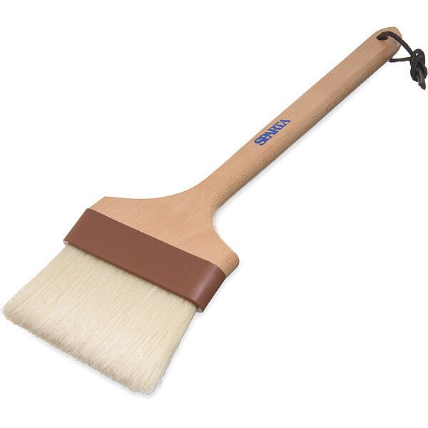 Basting Brush, 16 1/4 in L, Wood Handle