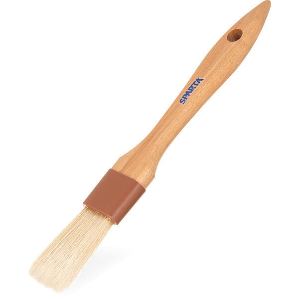 Basting Brush, 8 1/4 in L, Wood Handle