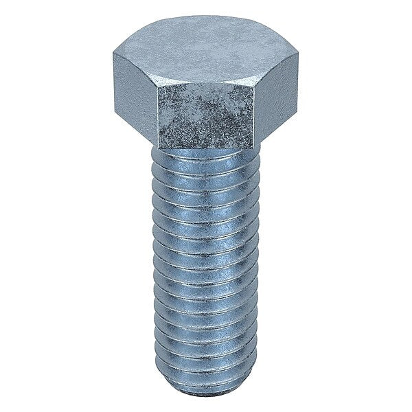 Not Graded, M8 Hex Head Cap Screw, Plain Stainless Steel, 150 mm L, 10 PK