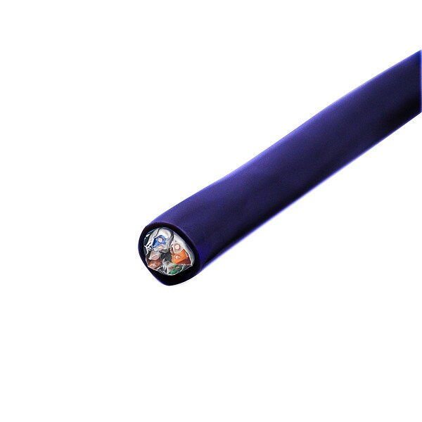 CAT7 SF/FTP Cable, Black, 1000ft, 23 AWG