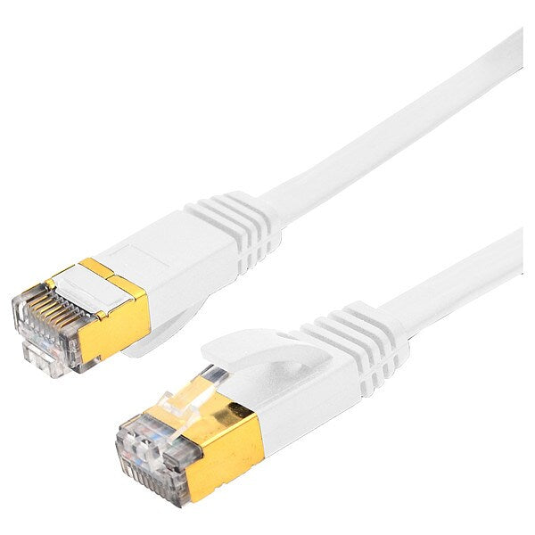 Patch Cable, Flat, PVC, RJ45, Booted, 10 GBps