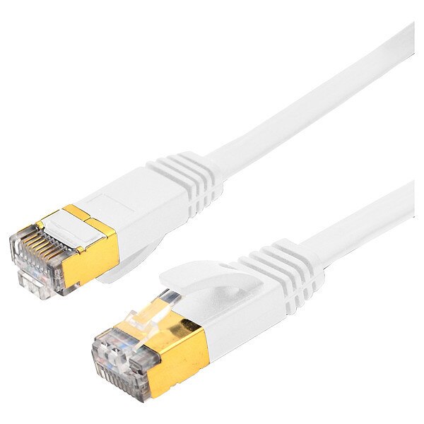 Patch Cable, Flat, PVC, RJ45, Booted, 10 GBps