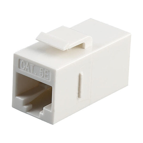 CAT5 Coupler, White, Unshielded, 8 Contacts