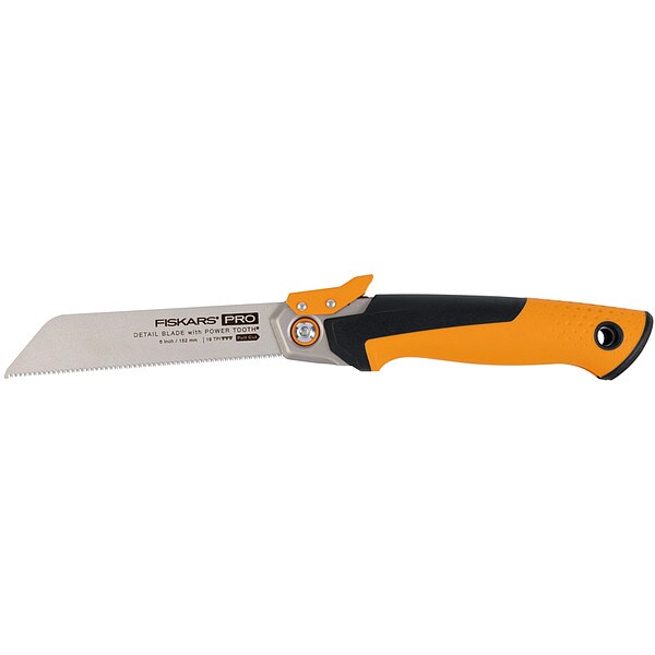 Hand Saw, 6 in Blade L, Metal/Wood