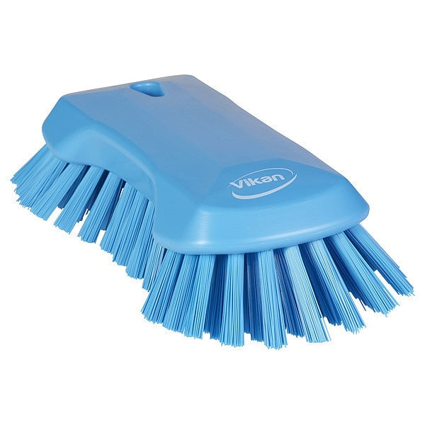 Scrub Brush, Stiff, Blue, 9 1/8 in L Overall