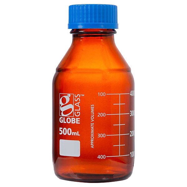 Bottle, 176 mm H, Amber, 86 mm Dia, PK10