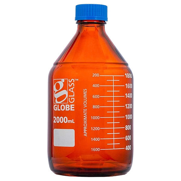 Bottle, 160 mm H, Amber, 136 mm Dia, PK10