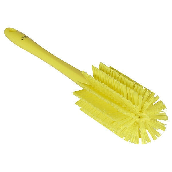 One-piece Scrub Brush, Medium, Yellow, 16 7/8 in L Overall