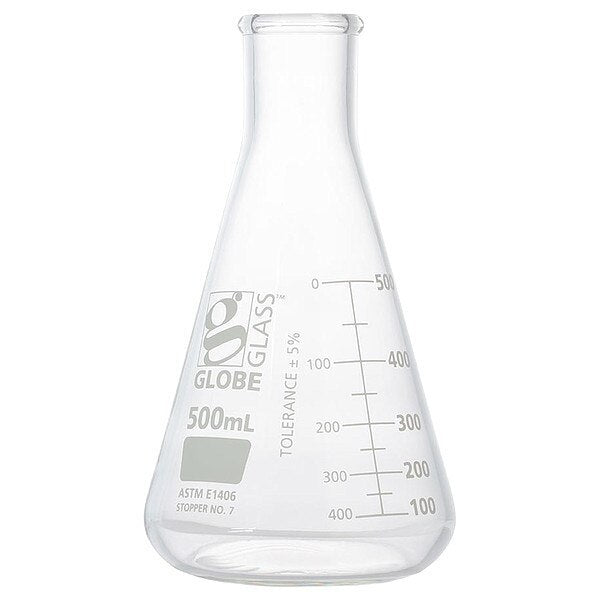 Erlenmeyer Flask, 500 mL, 188 mm H