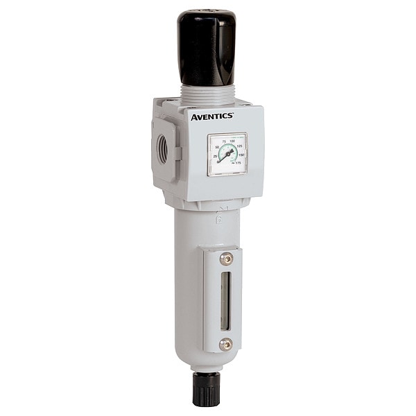 Filter Regulator, Metal Bowl, 1/2in, 1.16lb