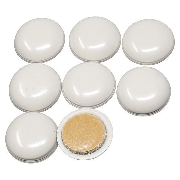 Furniture Glide, Self-Stick, Round, 3/4, PK8