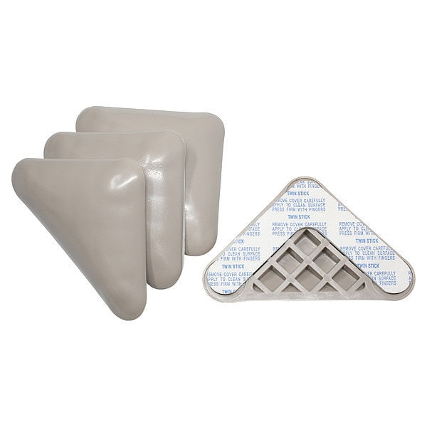 Furniture Glides, SelfStick, Tri, 4-1/2, PK4