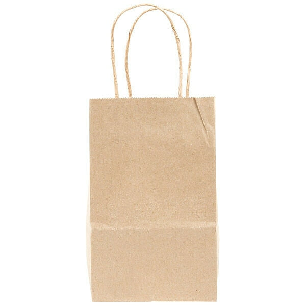 Paper Bag, Handles, 5.25x3.25x8.375