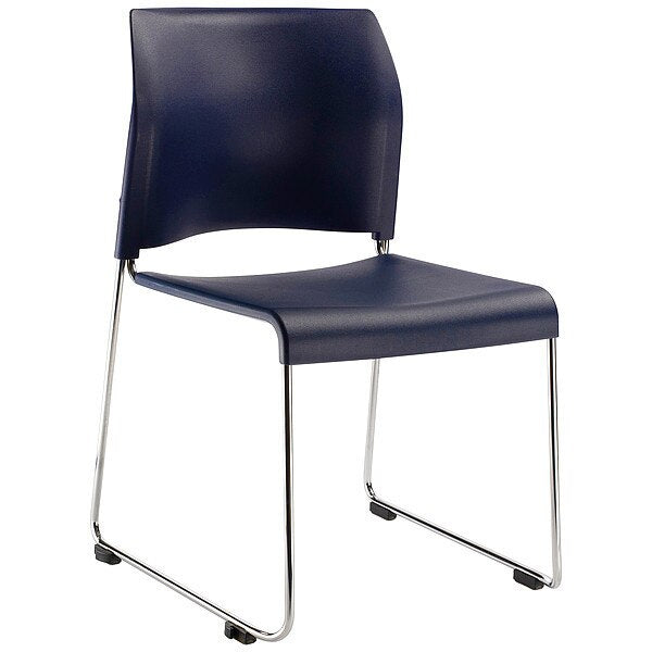 Stacking Chair 8800 Series, Plastic Navy Blue