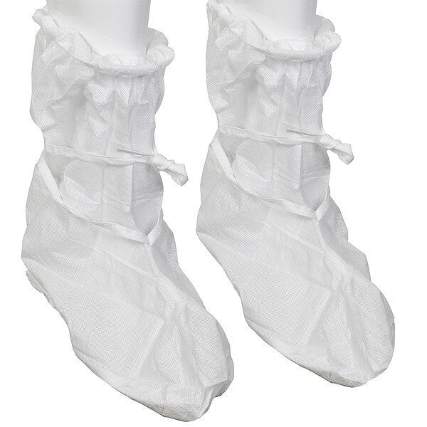 Cleanroom BootCover, NonStrl, WH, Unv, PK200