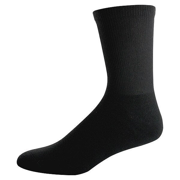 SS CMFT CRW BLK BND LARGE, PK 6